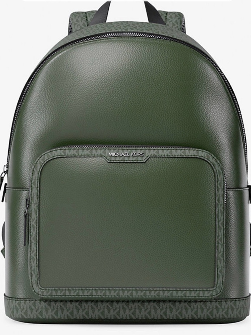 Michael Kors Men's Olive Green Leather Backpack